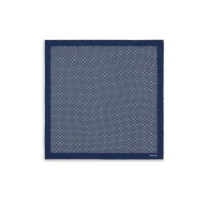 Pochettes De Costume Tom Ford Polka Dot Silk Homme Bleu Marine | CBMZQ-1046