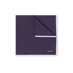 Pochettes De Costume Tom Ford Silk Homme Violette | IVFAY-8306