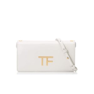 Sac Clutch Tom Ford Box Palmellato Tf Femme Chalk | ZABWF-9264