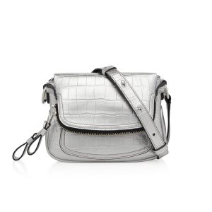 Sacs Crossbody Tom Ford Stamped Cuir Jennifer Femme Argent | WBHFQ-6247