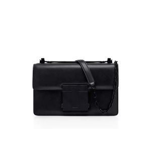 Sacs À Bandoulière Tom Ford Cuir 001 Medium Chain Femme Noir | XGMEV-5609