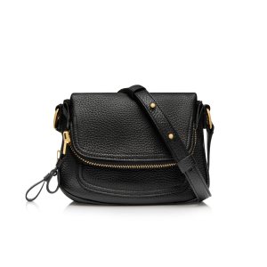 Sacs À Bandoulière Tom Ford Grain Cuir Jennifer Mini Femme Noir | ZBMFO-3625