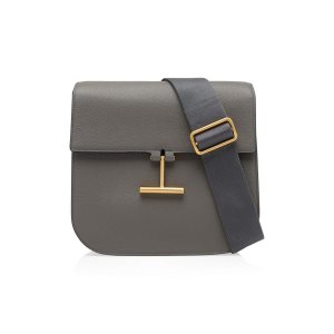 Sacs À Bandoulière Tom Ford Grain Cuir Tara Medium Femme Grise Foncé | UYMZB-6014