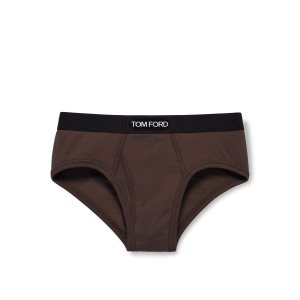 Slips Tom Ford Coton Boxer Homme Beige | EDSYK-3921