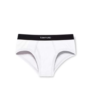 Slips Tom Ford Coton Boxer Homme Blanche | INJOT-3657