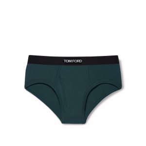 Slips Tom Ford Coton Boxer Homme Everglade | ECQJZ-7934