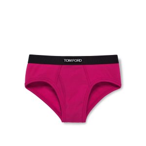 Slips Tom Ford Coton Boxer Homme Fushia | QWVFI-0217