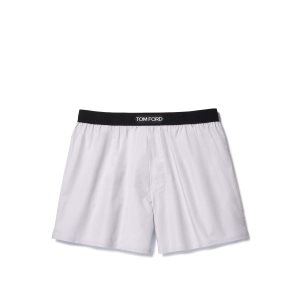 Slips Tom Ford Coton Boxer Homme Grise Clair | TXCNJ-7458