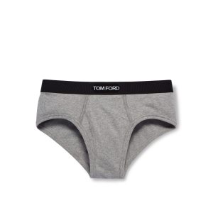 Slips Tom Ford Coton Boxer Homme Grise | XLAFG-8743