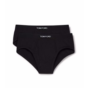 Slips Tom Ford Coton Modal Two Pack Boxer Homme Noir | JZBHM-8421