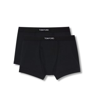 Slips Tom Ford Coton Modal Two Pack Boxer Homme Noir | RPEDH-5971