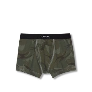 Slips Tom Ford True Camo Coton Boxer Homme Vert Olive Foncé | KYVWT-6981