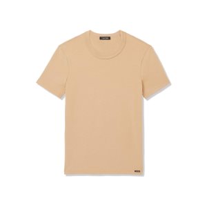 T Shirts Tom Ford Coton Crewneck Homme Beige | VHZRA-4509