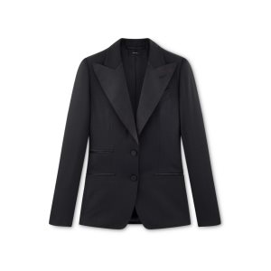 Vestes Tom Ford Gran De Poudre Tuxedo Femme Noir | UKZEA-7150