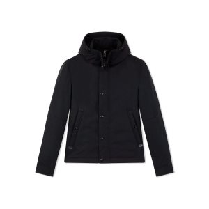 Vêtements D'extérieur Tom Ford Micro Faille Light-fill Corta Parka Homme Noir | ULTHV-9016