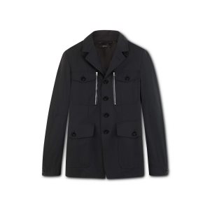 Vêtements D'extérieur Tom Ford Technical Tela Military Jacket Homme Noir | MIRCH-3487